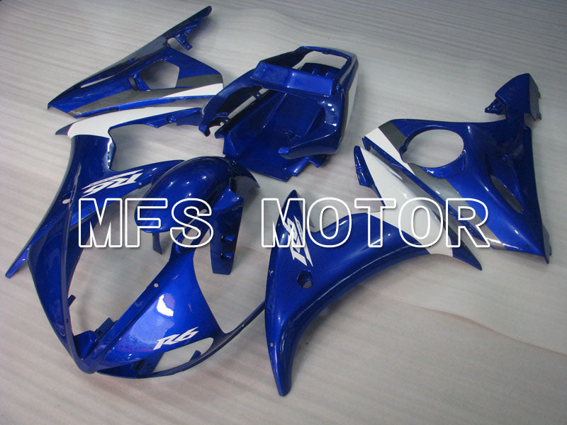 Yamaha YZF-R6 2003-2004 Injection ABS verkleidung - Factory Style - Blau Weiß - MFS3594