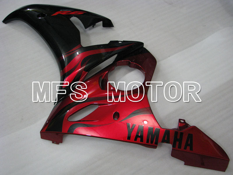 Yamaha YZF-R6 2005 Injection ABS Fairing - Factory Style - Black Red - MFS3595