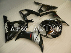 Yamaha YZF-R6 2003-2004 Injection ABS Verkleidung - Factory Style - Silber Schwarz - MFS3614
