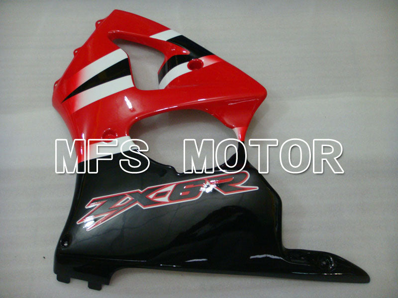 Kawasaki NINJA ZX6R 2000-2002 Injection ABS Fairing - Factory Style - Black Red - MFS3623