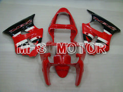 Kawasaki NINJA ZX6R 2000-2002 Injection ABS Fairing - Factory Style - Black Red - MFS3623
