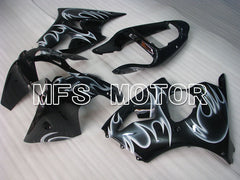 Kawasaki NINJA ZX6R 2000-2002 Injection ABS Fairing - Others - Black White - MFS3641