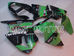 Kawasaki NINJA ZX6R 2000-2002 Injection ABS Fairing - Monster - Black Green - MFS3644