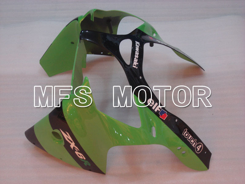 Kawasaki NINJA ZX6R 2000-2002 Injection ABS Fairing - Monster - Black Green - MFS3644
