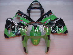 Kawasaki NINJA ZX6R 2000-2002 Injection ABS Fairing - Monster - Black Green - MFS3644
