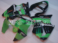 Kawasaki NINJA ZX6R 2000-2002 Injection ABS Fairing - Monster - Black Green - MFS3644