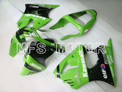 Kawasaki NINJA ZX6R 2000-2002 Injection ABS Fairing - Factory Style - Black Green - MFS3647