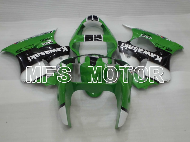 Kawasaki NINJA ZX6R 2000-2002 Injection ABS Fairing - Factory Style - Black Green White - MFS3648