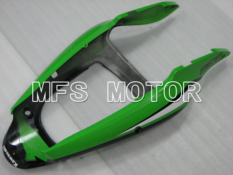 Kawasaki NINJA ZX6R 2000-2002 Injection ABS Fairing - Flame - Black Green - MFS3660