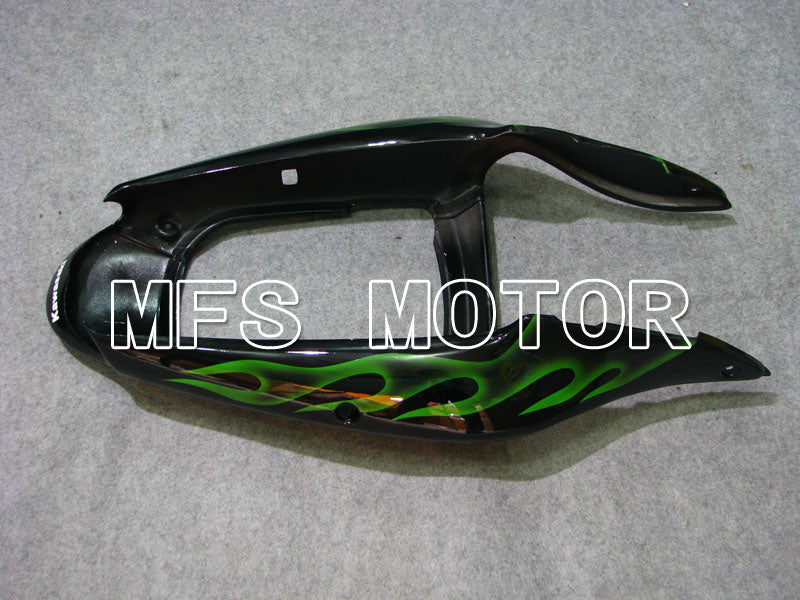 Kawasaki NINJA ZX6R 2000-2002 Injection ABS Fairing - Flame - Black Green - MFS3664