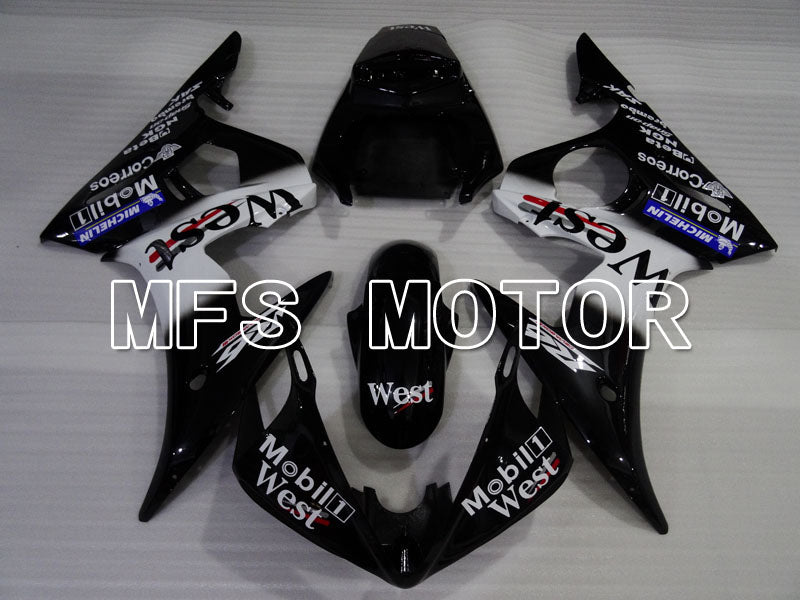 Yamaha YZF-R6 2003-2004 Injection ABS Fairing - West - White Black - MFS3681