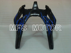 Kawasaki NINJA ZX6R 2000-2002 Injection ABS Fairing - Flame - Black Blue - MFS3682