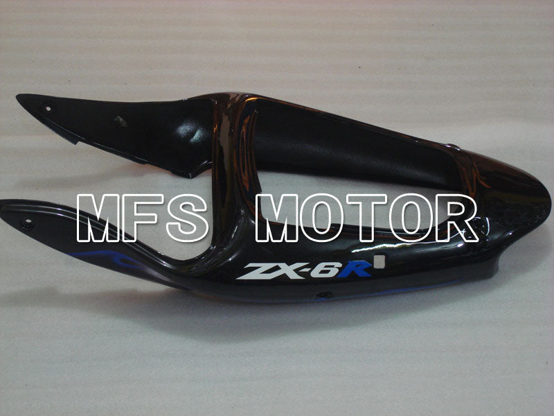 Kawasaki NINJA ZX6R 2000-2002 Injection ABS Fairing - Flame - Black Blue - MFS3682