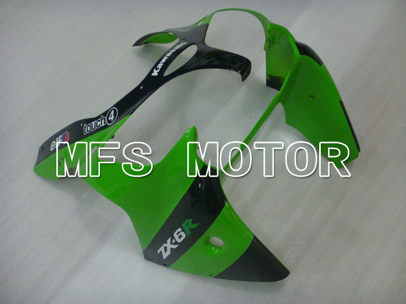 Kawasaki NINJA ZX6R 2000-2002 Injection ABS Fairing - Monster - Black Green - MFS3688