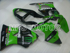 Kawasaki NINJA ZX6R 2000-2002 Injection ABS Fairing - Monster - Black Green - MFS3688