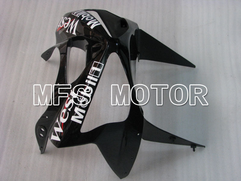 Kawasaki NINJA ZX6R 2003-2004 Injection ABS Fairing - West - Black White - MFS3720
