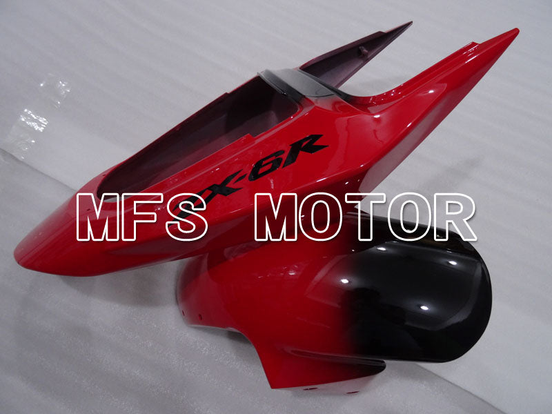 Kawasaki NINJA ZX6R 2003-2004 Injection ABS Fairing - Factory Style - Black Red - MFS3727