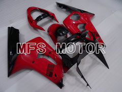 Kawasaki NINJA ZX6R 2003-2004 Injection ABS Fairing - Factory Style - Black Red - MFS3727