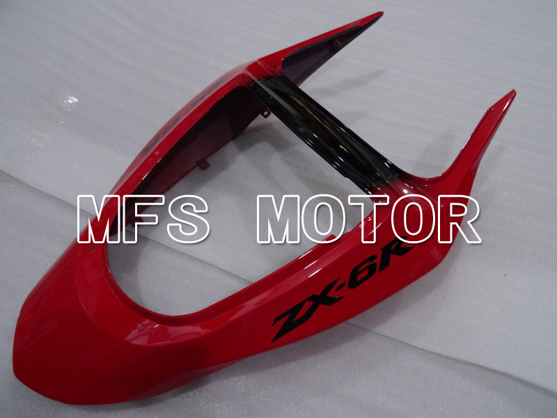 Kawasaki NINJA ZX6R 2003-2004 Injection ABS Fairing - Factory Style - Black Red - MFS3727