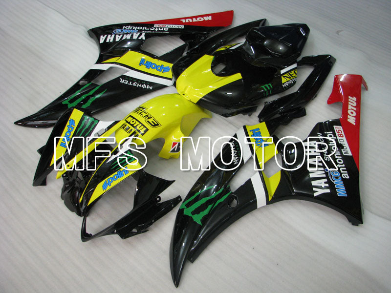 Yamaha YZF-R6 2006-2007 Injection ABS verkleidung - Monster - Gelb Schwarz - MFS3729