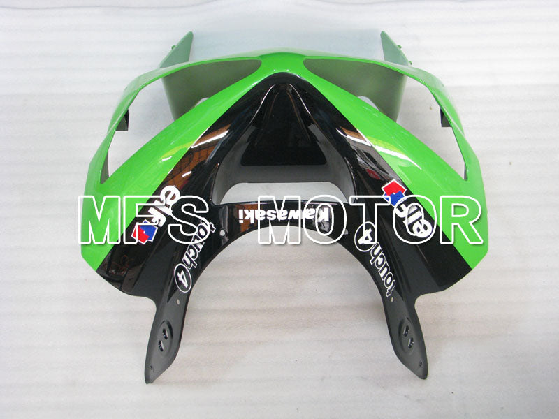 Kawasaki NINJA ZX6R 2003-2004 Injection ABS Fairing - Monster - Black Green - MFS3735