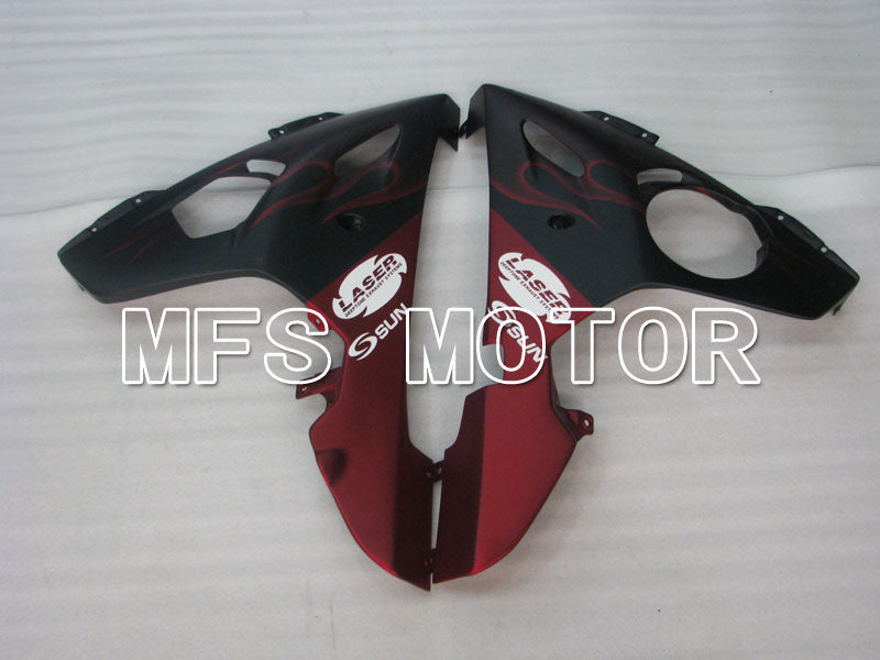 Yamaha YZF-R6 2005 Injection ABS Fairing - Flame - Red Black Matte - MFS3737