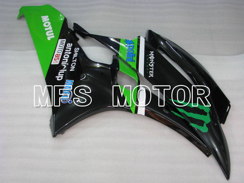 Yamaha YZF-R6 2006-2007 Injection ABS verkleidung - Monster - Grün Schwarz - MFS3740