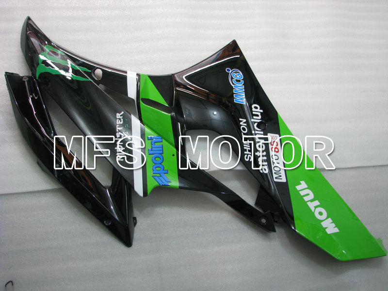 Yamaha YZF-R6 2006-2007 Injection ABS verkleidung - Monster - Grün Schwarz - MFS3740