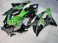 Yamaha YZF-R6 2006-2007 Injection ABS verkleidung - Monster - Grün Schwarz - MFS3740