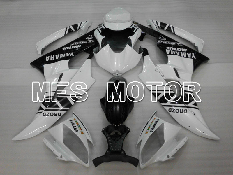 Yamaha YZF-R6 2006-2007 Injection ABS Fairing - Others - Black White - MFS3748