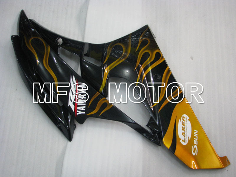 Yamaha YZF-R6 2006-2007 Injection ABS verkleidung - Flamme - Gold Schwarz - MFS3752