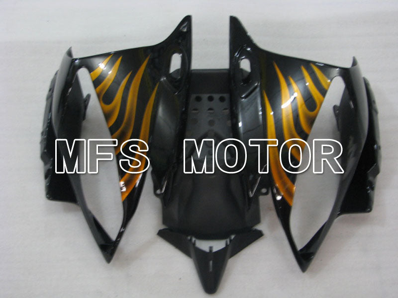Yamaha YZF-R6 2006-2007 Injection ABS verkleidung - Flamme - Gold Schwarz - MFS3752