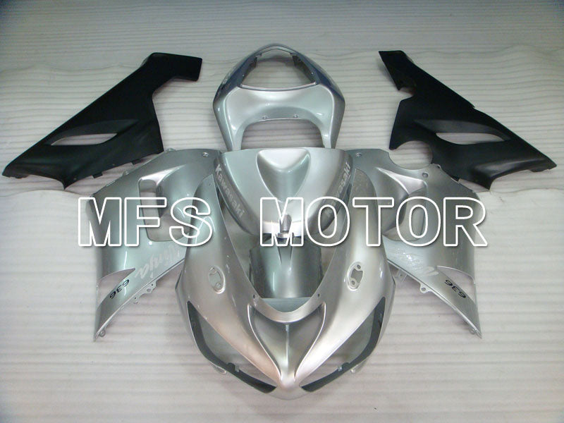 Kawasaki NINJA ZX6R 2005-2006 Injection ABS Fairing - Factory Style - Silver - MFS3755