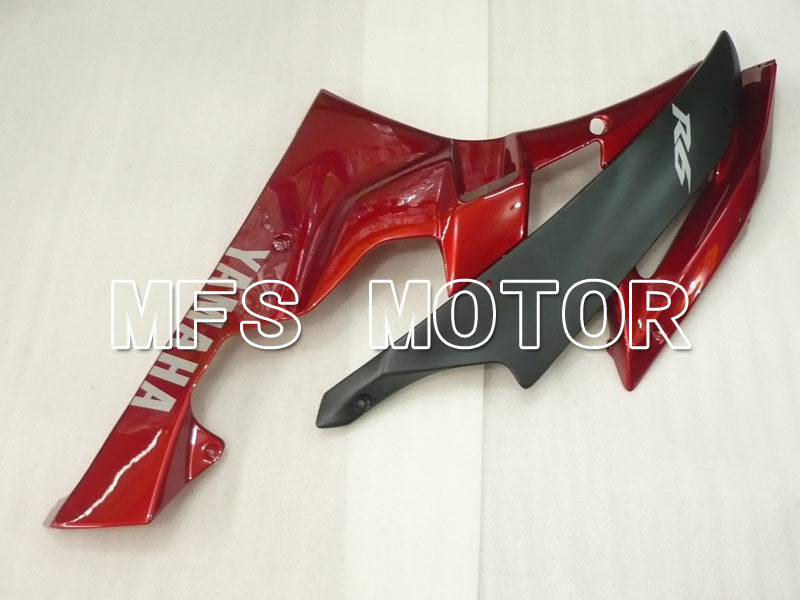 Yamaha YZF-R6 2006-2007 Injection ABS Verkleidung - Factory Style - Weinrot Schwarz Matt - MFS3759