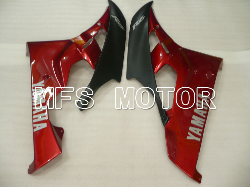 Yamaha YZF-R6 2006-2007 Injection ABS Verkleidung - Factory Style - Weinrot Schwarz Matt - MFS3759