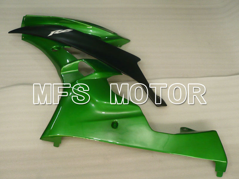 Yamaha YZF-R6 2006-2007 Injection ABS Verkleidung - Factory Style - Grün Schwarz Matt - MFS3765
