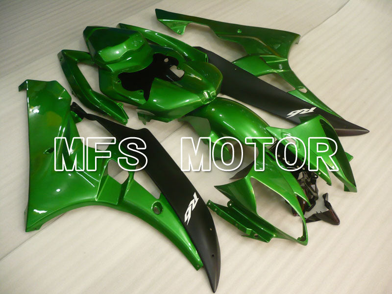 Yamaha YZF-R6 2006-2007 Injection ABS Verkleidung - Factory Style - Grün Schwarz Matt - MFS3765