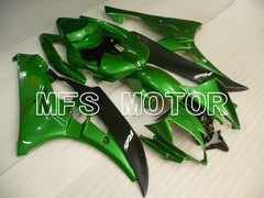 Yamaha YZF-R6 2006-2007 Injection ABS Verkleidung - Factory Style - Grün Schwarz Matt - MFS3765