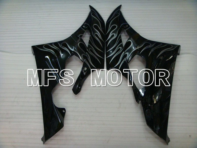 Yamaha YZF-R6 2006-2007 Injection ABS verkleidung - Flamme - Weiß Schwarz - MFS3767