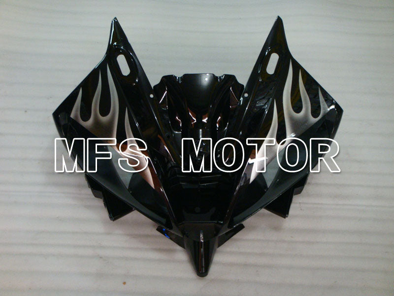 Yamaha YZF-R6 2006-2007 Injection ABS verkleidung - Flamme - Weiß Schwarz - MFS3767