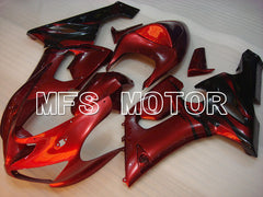 Kawasaki NINJA ZX6R 2005-2006 Injection ABS Fairing - Factory Style - Red wine color - MFS3769