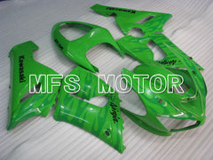 Kawasaki NINJA ZX6R 2005-2006 Injection ABS Fairing - Flame - Green - MFS3772
