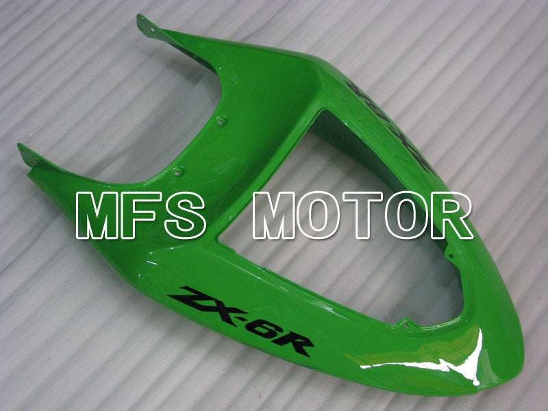Kawasaki NINJA ZX6R 2005-2006 Injection ABS Fairing - Flame - Green - MFS3772