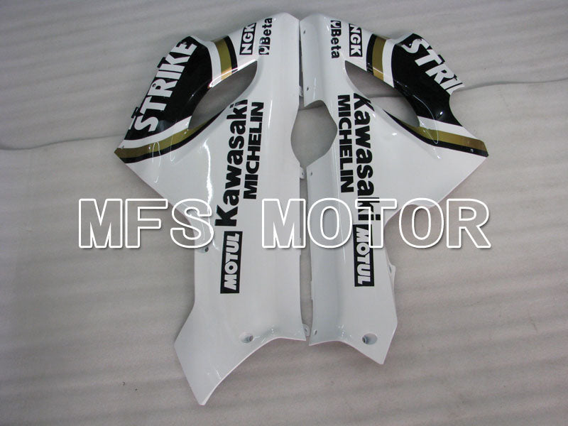 Kawasaki NINJA ZX6R 2005-2006 Injection ABS Fairing - Lucky Strike - Black White - MFS3773
