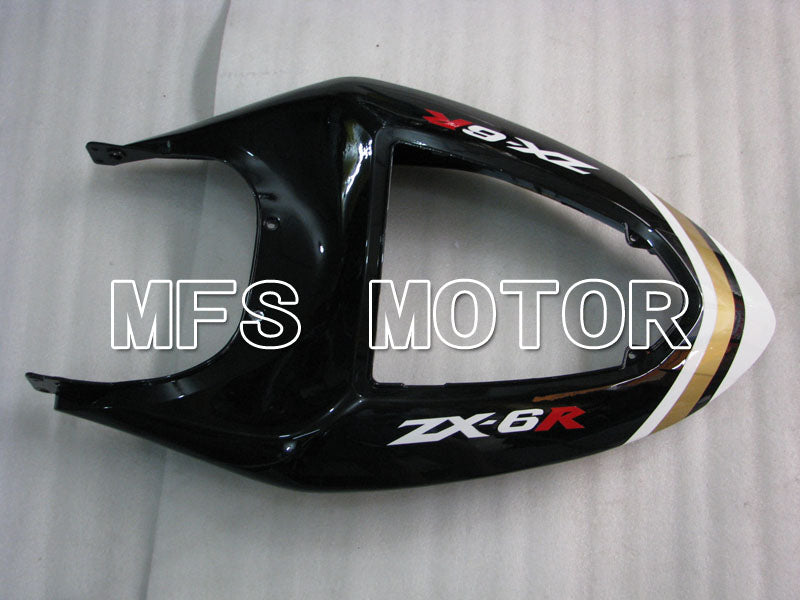 Kawasaki NINJA ZX6R 2005-2006 Injection ABS Fairing - Lucky Strike - Black White - MFS3773