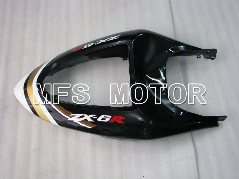 Kawasaki NINJA ZX6R 2005-2006 Injection ABS Fairing - Lucky Strike - Black White - MFS3773