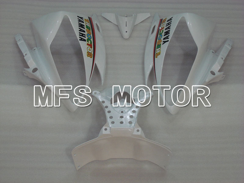 Yamaha YZF-R6 2006-2007 Injection ABS verkleidung - Flamme - Weiß Schwarz - MFS3775