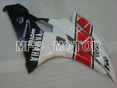Yamaha YZF-R6 2006-2007 Injection ABS verkleidung - Flamme - Weiß Schwarz - MFS3775