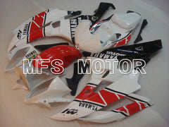 Yamaha YZF-R6 2006-2007 Injection ABS verkleidung - Flamme - Weiß Schwarz - MFS3775