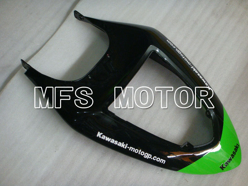 Kawasaki NINJA ZX6R 2005-2006 Injection ABS Fairing - Monster - Black Green - MFS3777